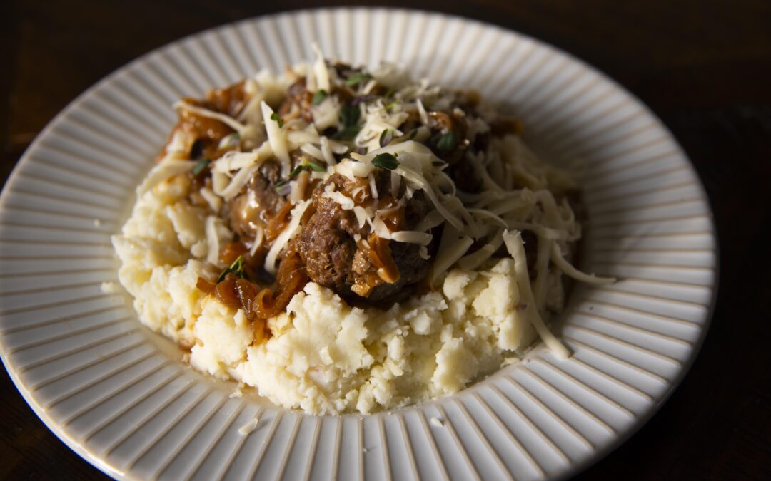 French Onion Meatballs